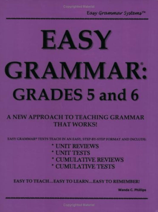 Easy Grammar: Grades 5 and 6