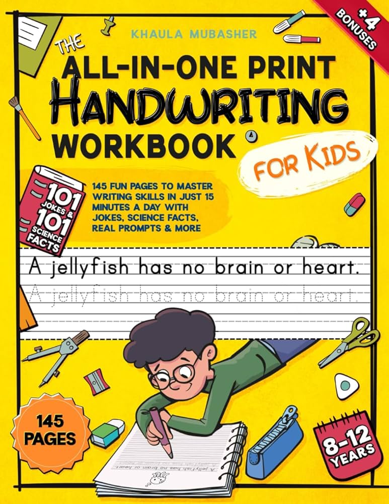 The All-in-One Print Handwriting Workbook for Kids