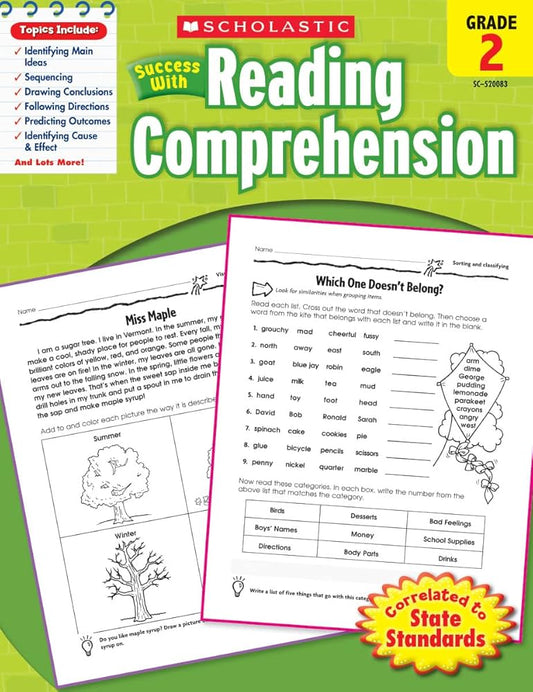 Scholastic Reading Comprehension Grade 2
