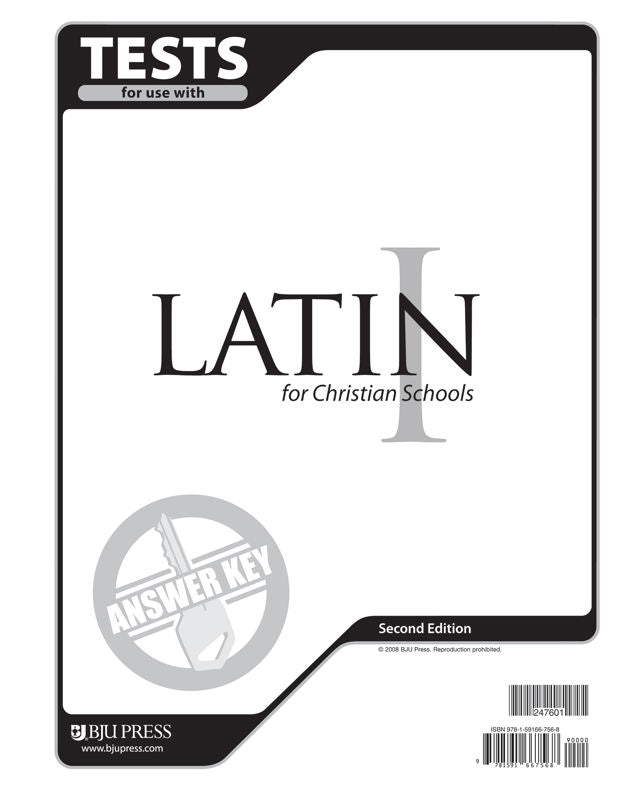 BJU Latin 1 Tests