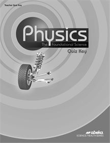 Physics Quiz Key