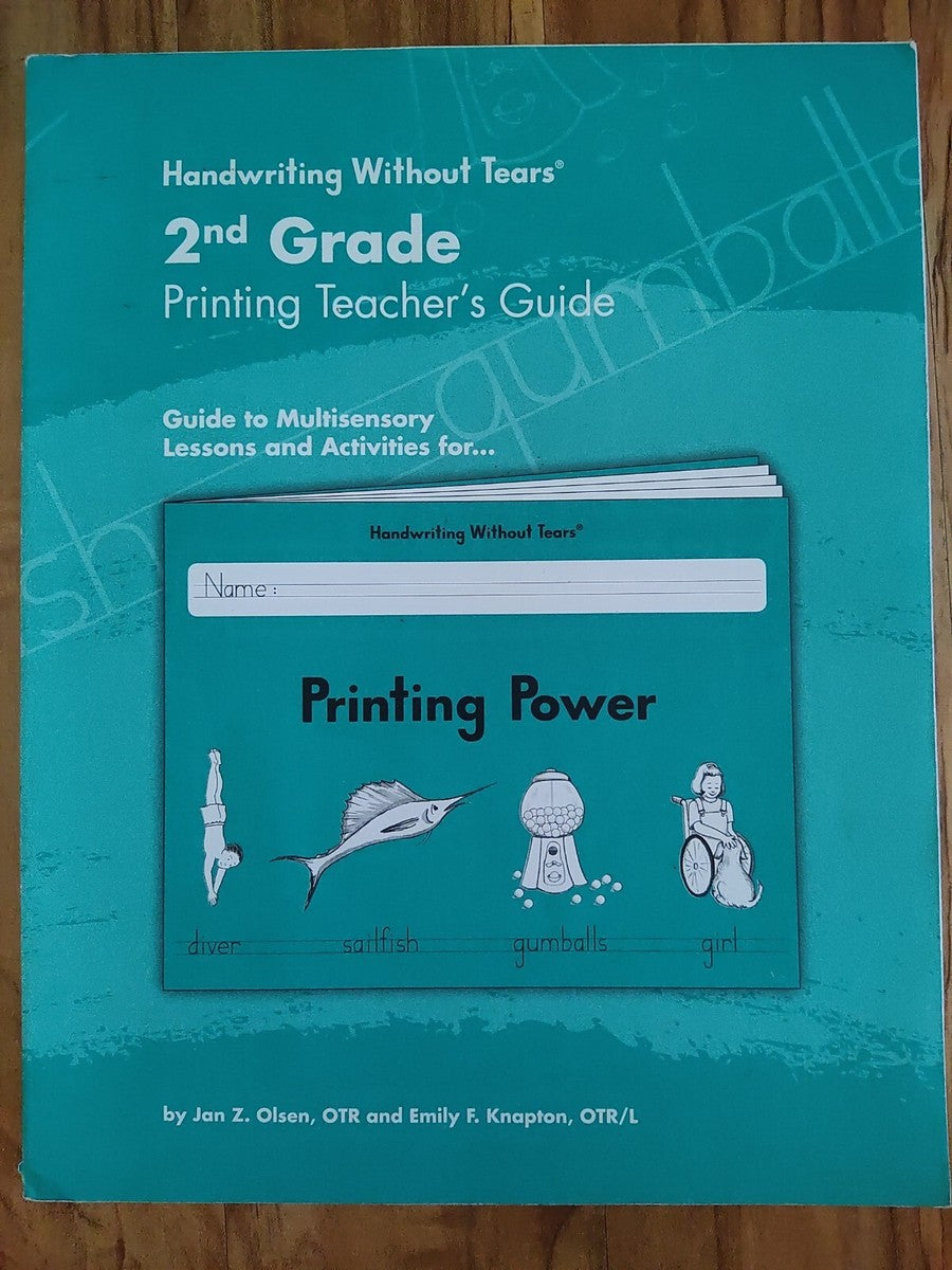 Handwriting Without Tears 2nd Grade Printing Teacher's Guide