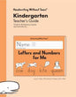 Handwriting Without Tears Kindergarten Teacher's Guide
