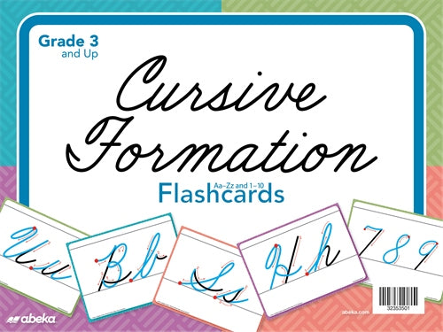Abeka Cursive Formation Flashcards