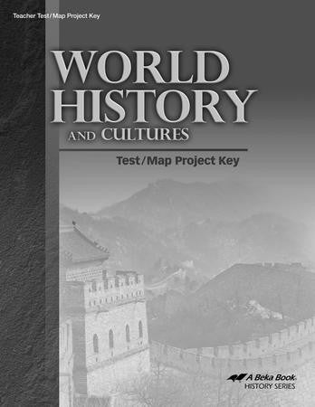World History and Cultures Test/Map Project Key