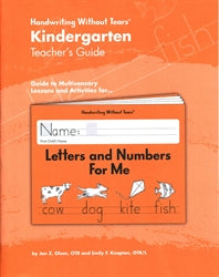 Handwriting without Tears Kindergarten Teacher's Guide