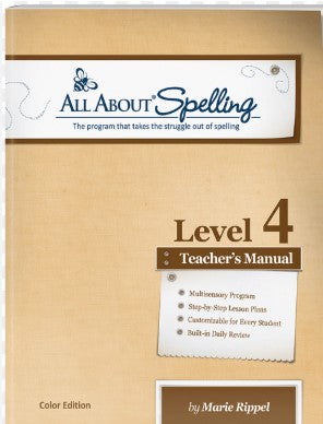 All About Spelling Level 4 Teacher's Manual