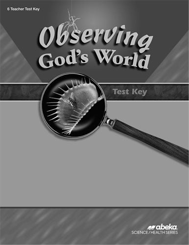 Observing God's World Test Key
