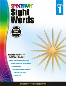 Spectrum Sight Words 1