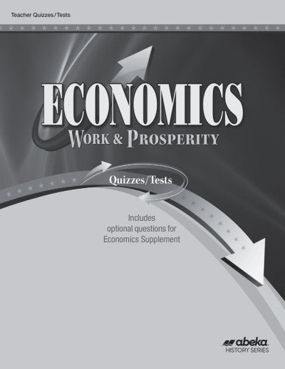 Economics Work & Prosperity Quiz/Test Book