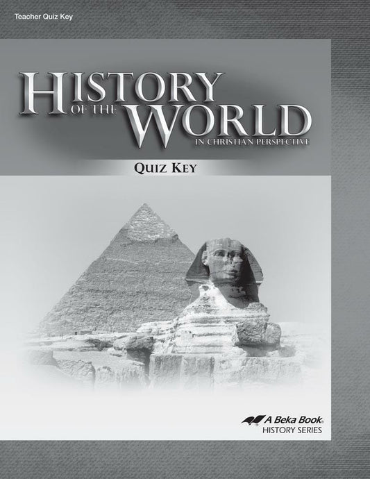 History of the World Quiz Key