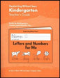 Handwriting Without Tears Kindergarten Teacher's Guide
