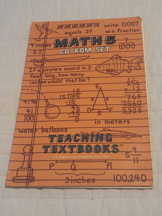 Teaching Textbooks Math 5 CD-Rom Set