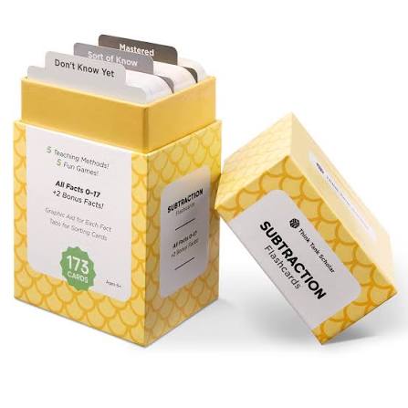 Think Tank Scholar Substraction Flashcards