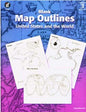 Blank Map Outlines United States and the World
