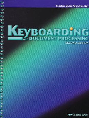 Keyboarding Teacher Guide/Solution Key