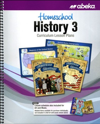 Abeka Homeschool History 3 Curriculum Lesson Plans