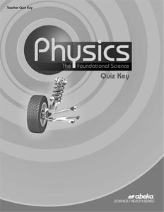 Physics Quiz Key