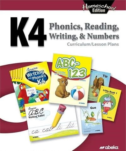 K4 Phonics, Reading, Writing, & Numbers Curriculum/Lesson Plans