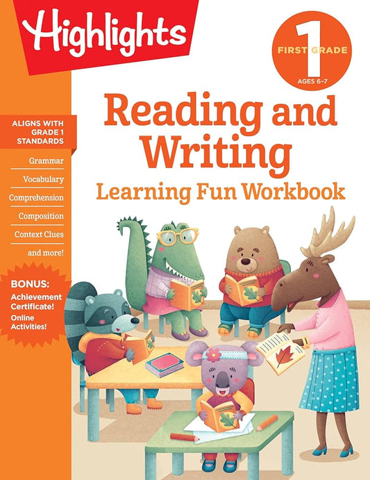 Highlights Reading and Writing Learning Fun Workbook 1st Grade
