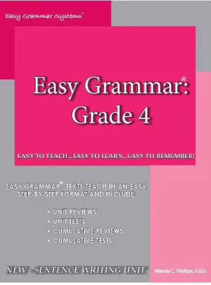 Easy Grammar: Grade 4 Teacher Edition