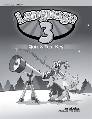 Language 3 quiz and test key