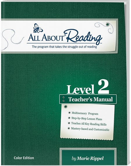 All About Reading Level 2 Teacher's Manual Color Edition