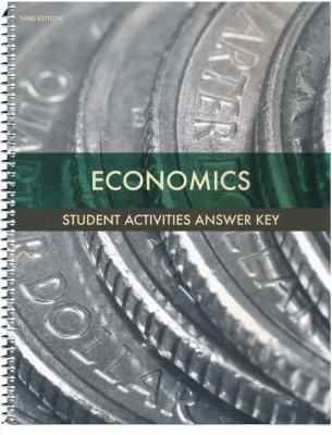 BJU Third Edition Economics Student Activities Answer Key