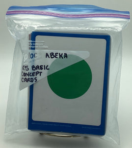 Abeka K5 Basic Concept Cards