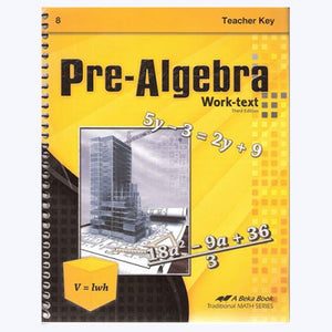 Pre Algebra Teacher Key