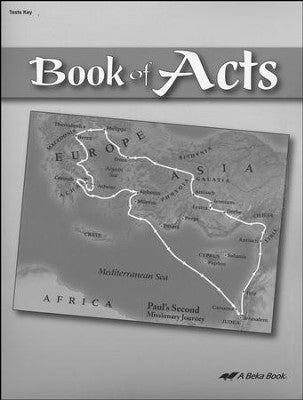 Book of Acts Test Key