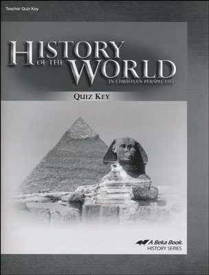 History of the World in Christian Perspective Quiz Key