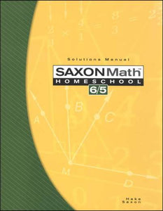 Saxon 6/5 Solutions Manual