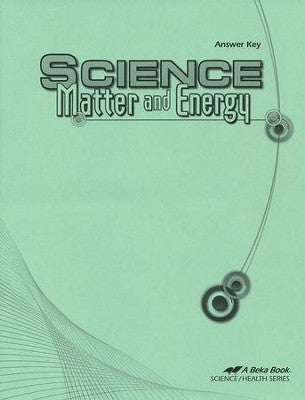 Science Matter and Energy Answer Key