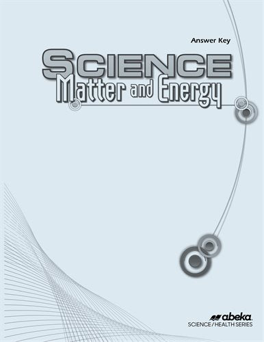 Matter and Energy Answer Key