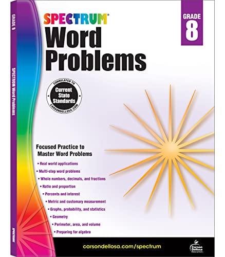 Spectrum Word Problems 8