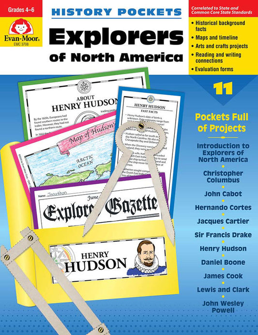 Explorers of North America History Pockets
