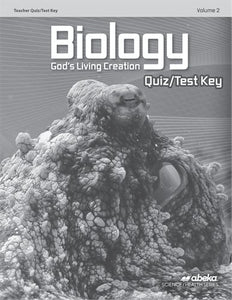 Biology Quiz/Test Key Volume 2
