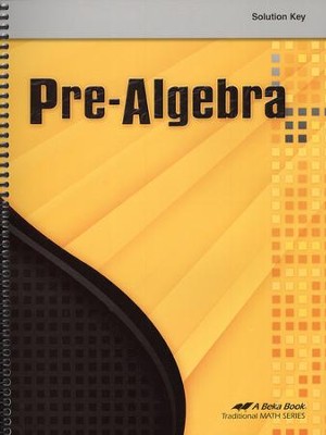 Pre-Algebra Solution Key