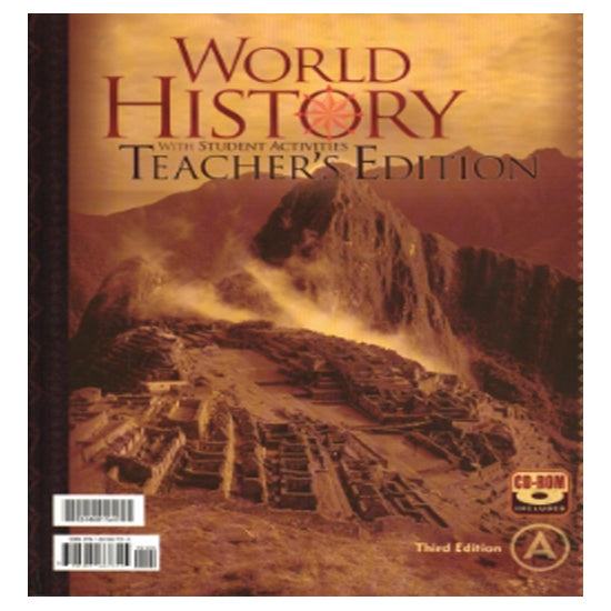 World History Third Edition Teacher's Edition Part A & B