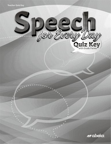 Speech for Every Day Quiz Key