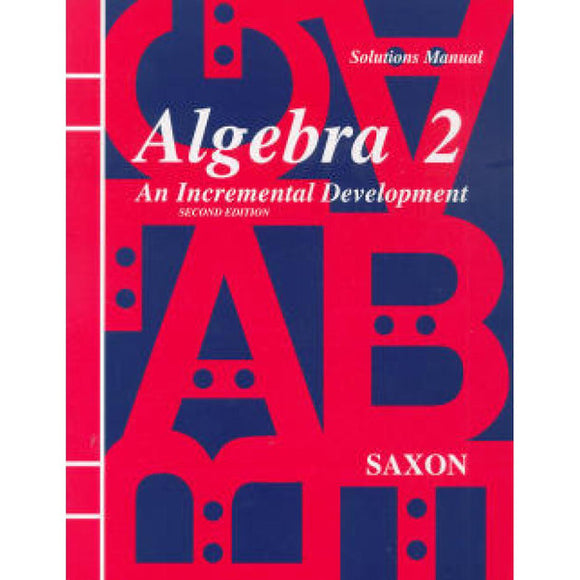 Algebra 2 Solutions Manual