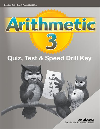 Arithmetic 3 Quiz Test Speed Drill Key