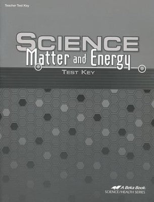 Science Matter and Energy Test Key