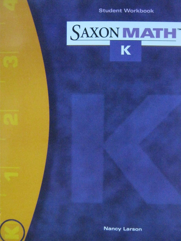 Saxon Math K, Second Edition, Student Workbook
