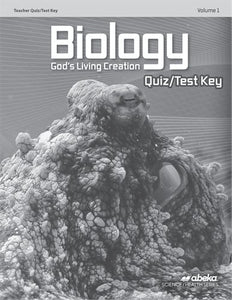 Biology Quiz/Test Key Volume 1