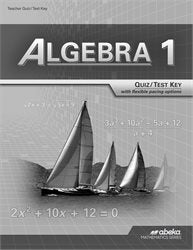 Abeka Algebra 1 Quiz / Test Key