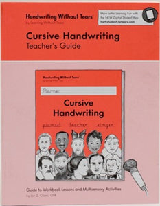 Handwriting Without Tears Curisve Teacher's Guide