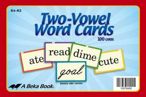 Two Vowel Word Cards