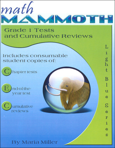 Math Mammoth Grade 1 Tests